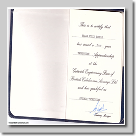 Passing out certificate